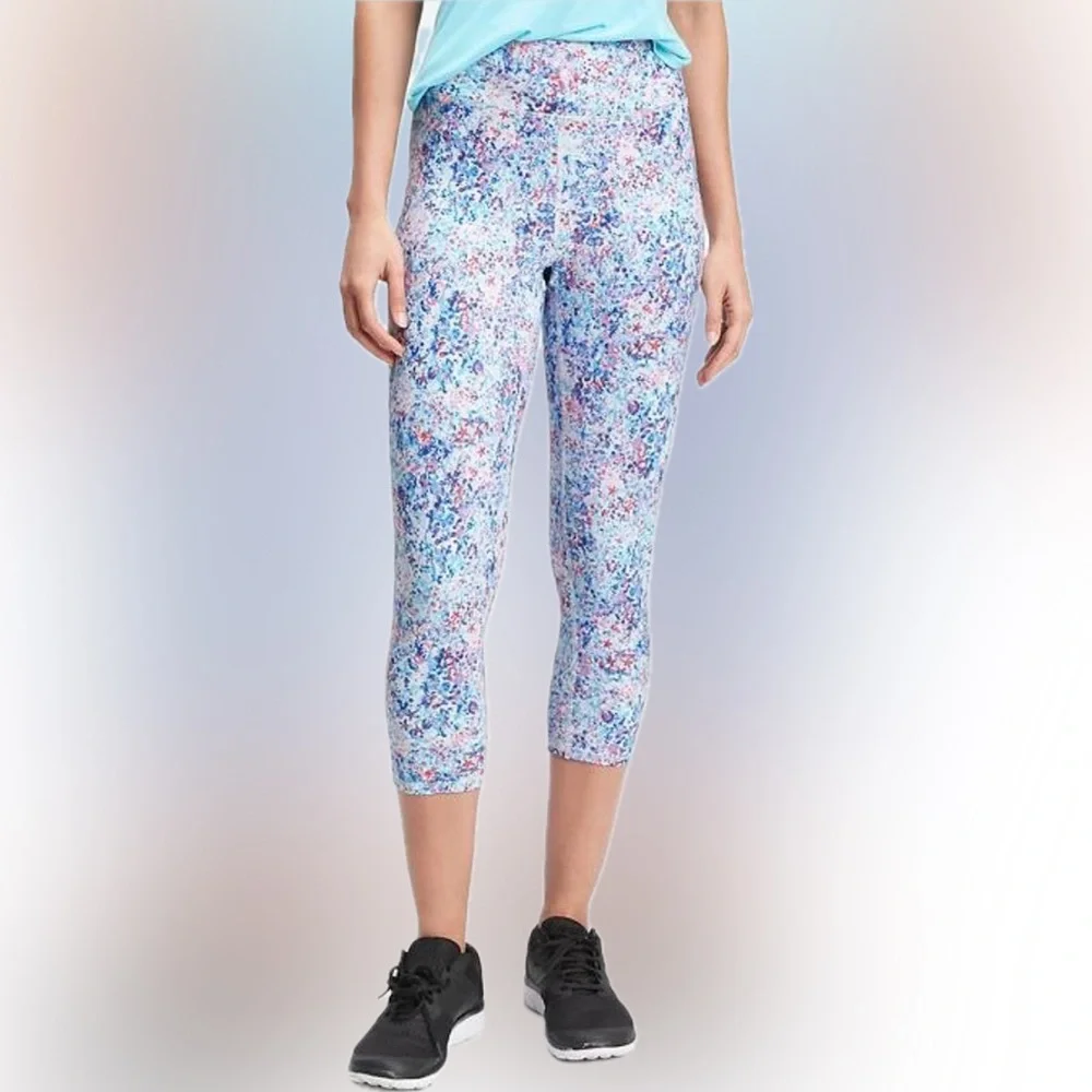 GapFit | Compression capris leggings blue tie dye - Picture 3 of 12